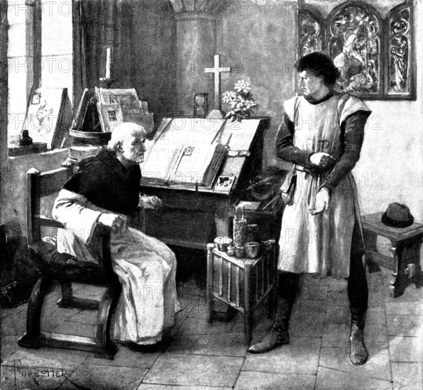 The Lepers' Window: "He knows it not himself, yet...I saw the mark itself within his arm", 1898. Creator: Unknown.