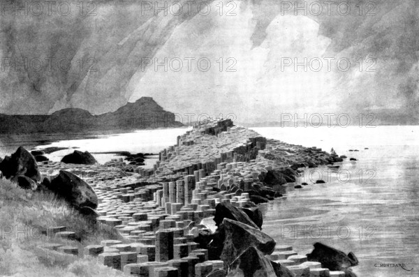 The Question of the Giant's Causeway, in the Dublin Court of Appeal: view of...disputed ground, 1898 Creator: Unknown.
