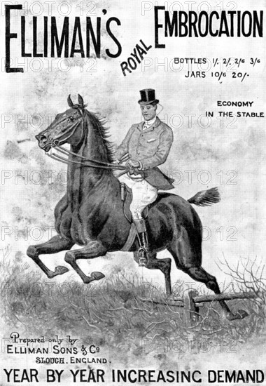 Advertisement for Elliman's Royal Embrocation, 1898. Creator: Unknown.
