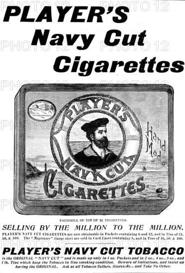 Advertisement for Player's Navy Cut Cigarettes, 1898. Creator: Unknown.