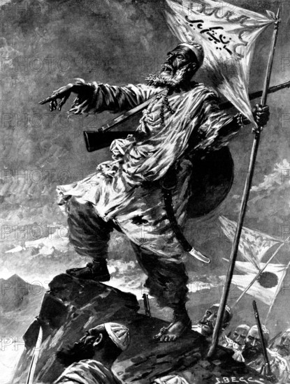 The Indian Frontier Rising: cursing the infidel, 1898. Creator: Unknown.