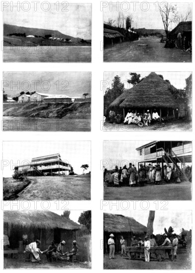 The French Aggressions in West Africa: scenes in the Royal Niger Company's Territory, 1898. Creator: Charles Forbes Harford-Battersby.