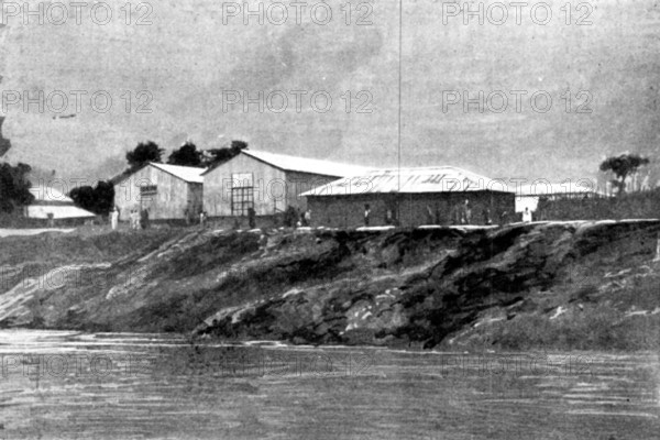 The French Aggressions in West Africa: scenes in the Royal Niger Company's Territory, 1898. Creator: Charles Forbes Harford-Battersby.