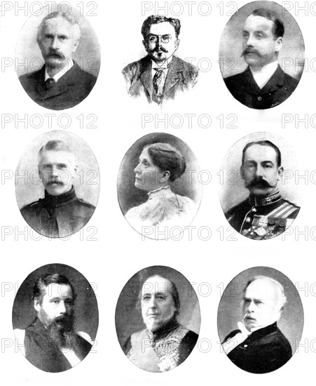 Various portraits, 1898.  Creators: Henry Joseph Whitlock, Elliott & Fry, Alice Hughes, Lock & Whitfield, Lombardi & Co.