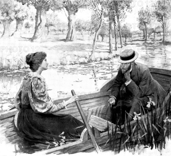 A Question of Conscience: "I wish I had not been so horrid to you at first," she said....", 1898. Creator: Unknown.