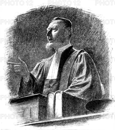 The Trial of M. Zola: Advocate-General Van Cassel, 1898. Creator: Unknown.