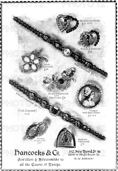 Advertisement for Hancock's & Co., 1898. Creator: Unknown.