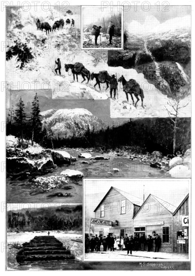 On the Way to Klondike, 1898. Creator: Unknown.