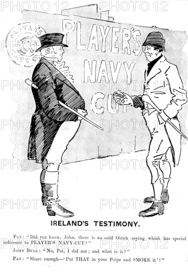 Advertisement for Player's Navy Cut tobacco, 1898. Creator: Unknown.