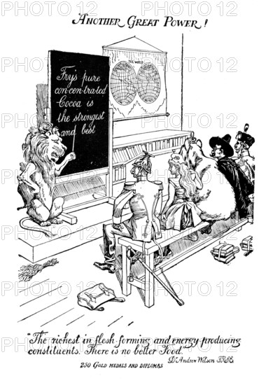 Advertisement for Fry's Pure Concentrated Cocoa, 1898. Creator: Unknown.