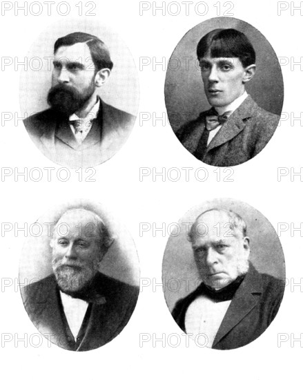 [Four portraits], 1898. Creator: Unknown.