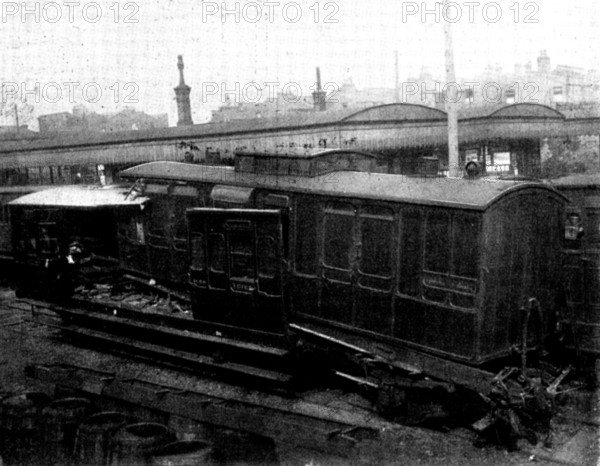 Railway Disaster near London: the accident at St. John's Station, South-Eastern Railway, 1898. Creator: Thankfull Sturdee.