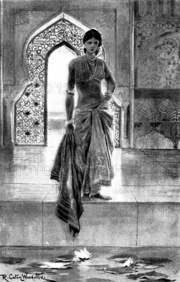 The Hall of Audience: 'I see naught but my own face in the deep; no other face but this...', 1898. Creator: Unknown.