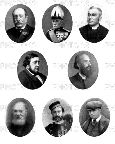 Various portraits, 1898. Creators: Unknown, Elliott & Fry, London Stereoscopic & Photographic Co.