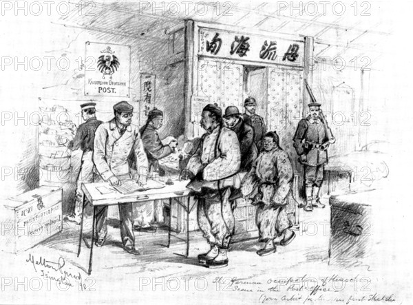 The Chinese Question:...German Occupation of Kiao-Chau...special artist, Mr. Melton Prior..., 1898. Creator: Unknown.