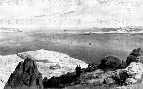 The Chinese Question: the German Occupation of Kiao-Chau - entrance to Kiao-Chau Bay..., 1898. Creator: Unknown.