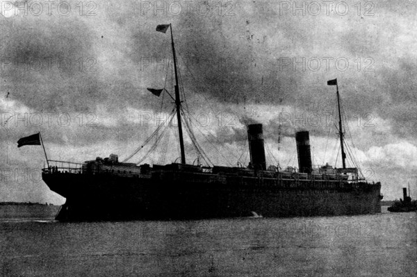 The Spanish-American War Preparations: the American liner "St. Paul"..., 1898. Creator: Stephen Cribb.