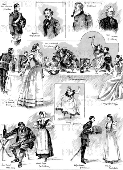 Mr. Paul Potter's play, "The Conquerors," at the St. James's Theatre, 1898. Creator: Unknown.