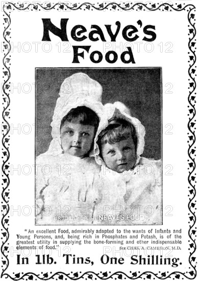 Advertisement for Neave's Food, 1898. Creator: Unknown.