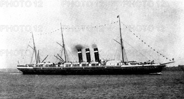 The Spanish-American War: the steam-ship "New York," acquired by the American Government, 1898. Creators: Unknown, Gregory.