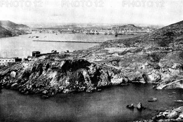 The Spanish-American War: the entrance to the port of Carthagena, 1898. Creator: Unknown.