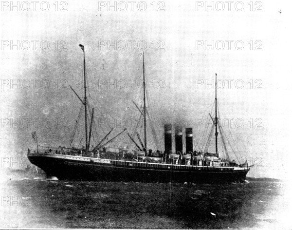 The Spanish-American War: US steam-ship Paris, 1898. Creator: G. West and Son.