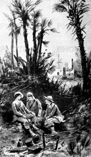 The Spanish-American War: Spanish outposts in Cuba: wire defences in use by the Spanish troops, 1898 Creator: Unknown.