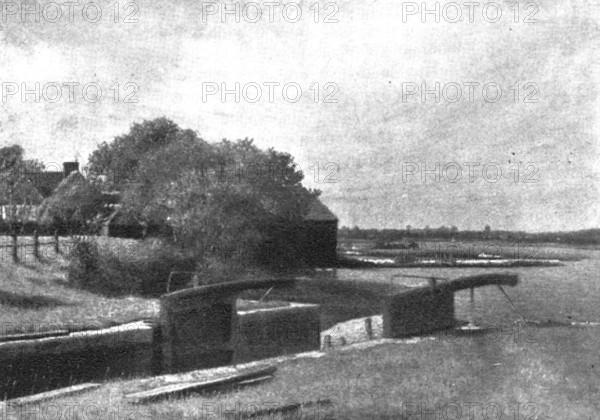 Pictures from the Royal Academy: Landscape: A Lock - R. Onslow Ford, 1898. Creator: Unknown.