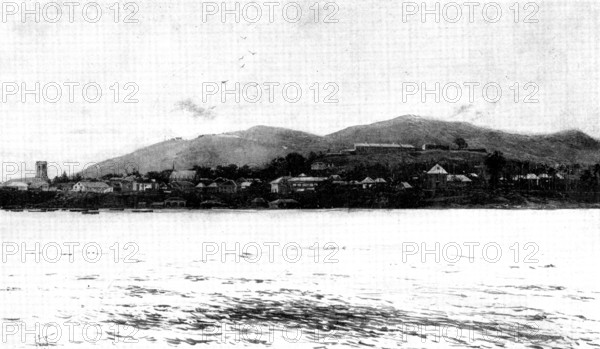 The Rising in Sierra Leone: a view of Freetown, capital of the British Settlement, 1898. Creator: Unknown.