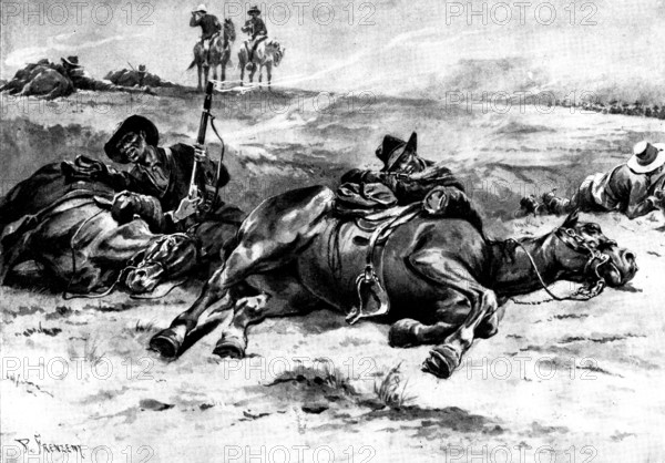 The Spanish-American War: 10th Dragoons, Coloured Regiment, United States Regular Army..., 1898. Creator: Unknown.