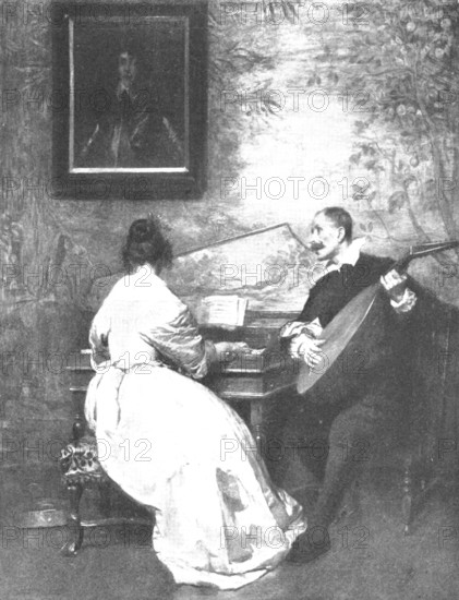 Pictures from the Royal Academy: "Phyllis Is My Only Joy" - Seymour Lucas, R.A., 1898. Creator: Unknown.