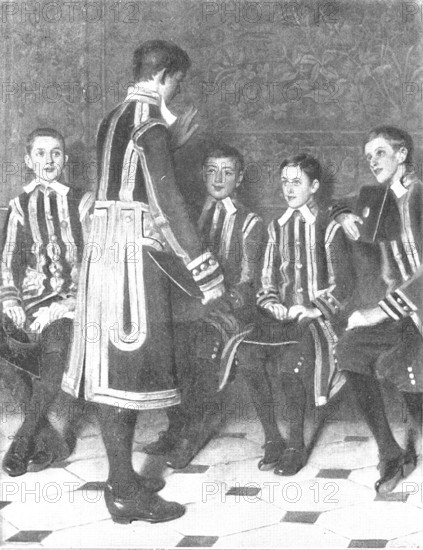 Pictures from the Royal Academy: "Children of the Chapel"...W. F. Yeames, R.A., 1898. Creator: Unknown.