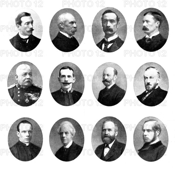 Various portraits, 1898. Creators: Unknown, Russell & Sons, Elliott & Fry, Maull & Fox.