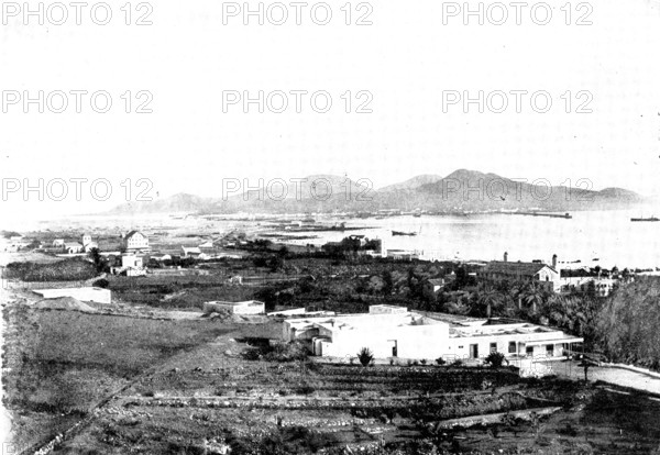 The Spanish-American War:...Grand Canary Island...port of Las Palmas and the Isleta..., 1898. Creator: Charles Nanson.