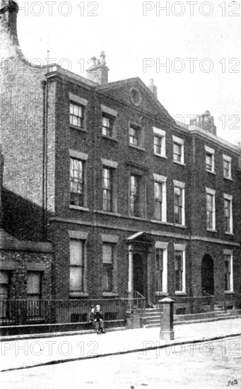 The house in which Mr. Gladstone was born, at Liverpool, 1898. Creator: Unknown.