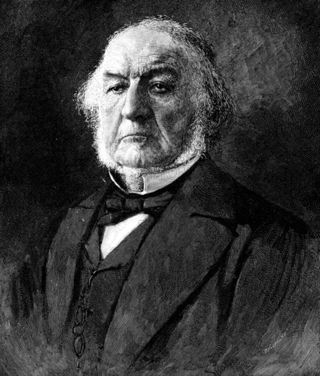 The late Right Hon. William Ewart Gladstone at the time of his fourth premiership, (1898). Creator: P Naumann.