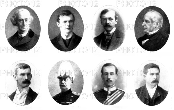 Various portraits, 1898. Creators: Unknown, Elliott & Fry, George Watmough Webster, Maull & Fox, Gunn & Stuart, Lambert Weston & Son, H. G. Chase.