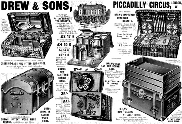 Advertisement for Drew & Sons, 1898. Creator: Unknown.