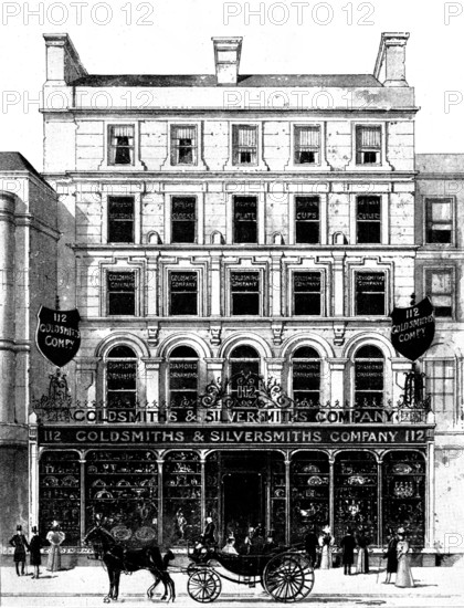 The Goldsmiths' and Silversmiths' Company's premises, 112, Regent Street, London, 1898. Creator: Unknown.