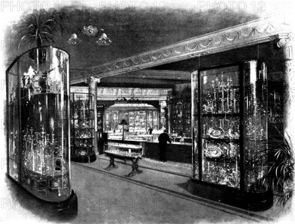 The...show-rooms of The Goldsmiths' and Silversmiths' Company, 112, Regent Street, London, 1898. Creator: Unknown.