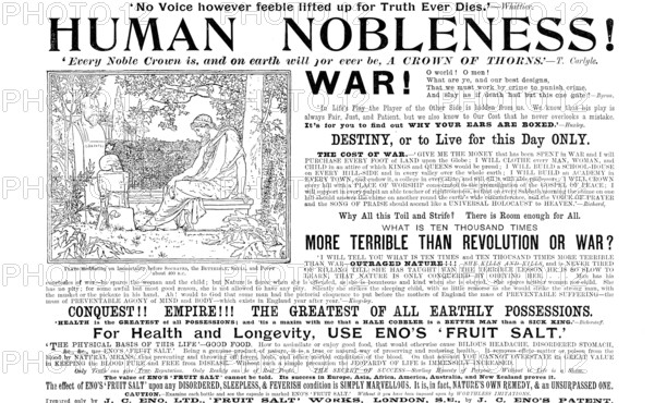 Advertisement for Eno's 'Fruit Salt', 1898. Creator: Unknown.