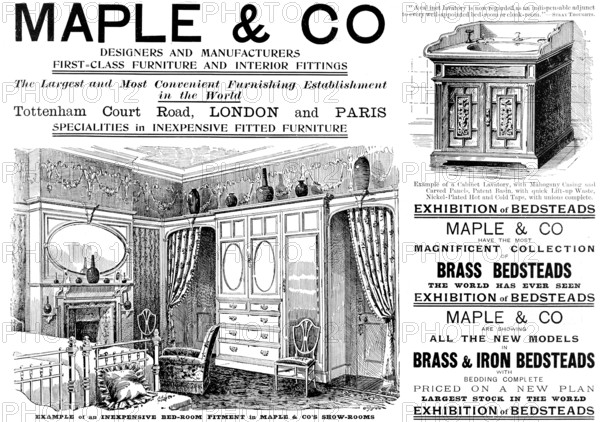 Advertisement for Maple & Co., 1898. Creator: Unknown.