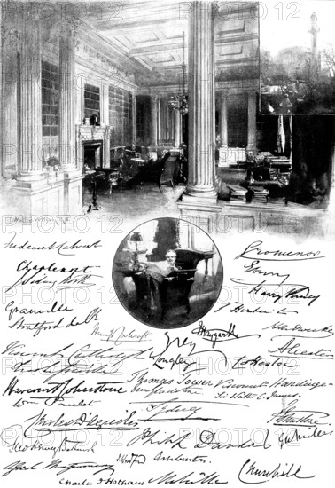 In Clubland - No. V: the Travellers' Club - The Favourite Chair, 1898. Creator: Unknown.