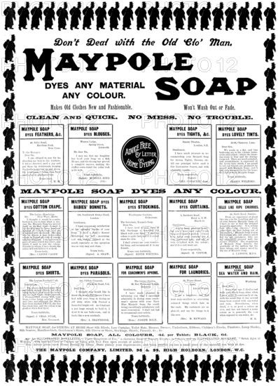 Advertisement for Maypole Soap, 1898. Creator: Unknown.