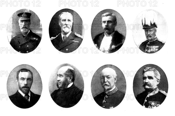 Various portraits, 1898. Creators: Unknown, Russell & Sons, Maull & Fox, Elliott & Fry.