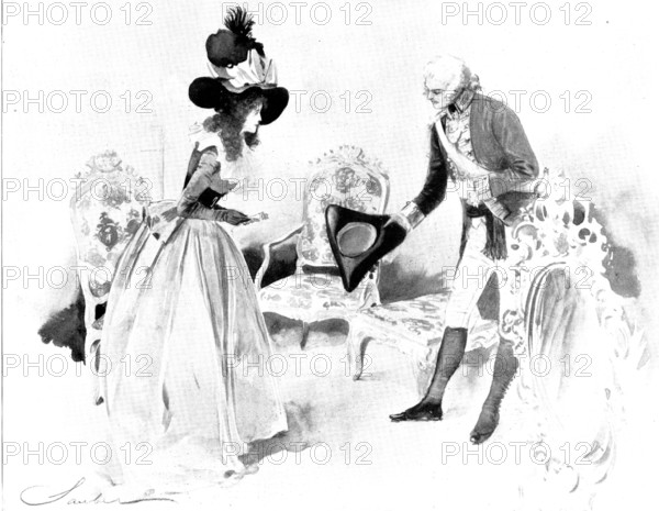 Her Grace's Revenge: "...I did not think to find anyone here save my cousin", 1898. Creator: Unknown.