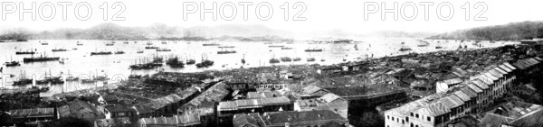 The Chinese Question: the harbour of Hong Kong..., 1898. Creator: Unknown.