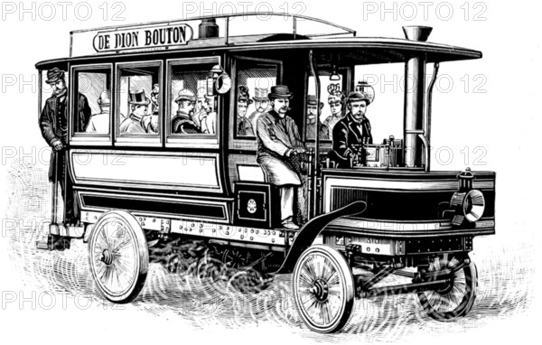 Motors in London: De Dion twelve-seated omnibus, 1898. Creator: Unknown.