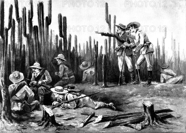 The Spanish-American War: Spanish outposts in Cuba - a natural stockade, 1898. Creator: Unknown.