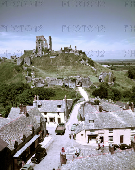 Corfe Castle, Dorset, c1955-1970. Creator: Arthur Charles Kirby Ware.